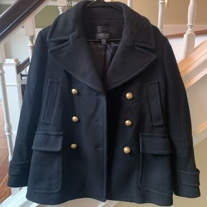 J. Crew Stadium Cloth by Nello Gori Peacoat